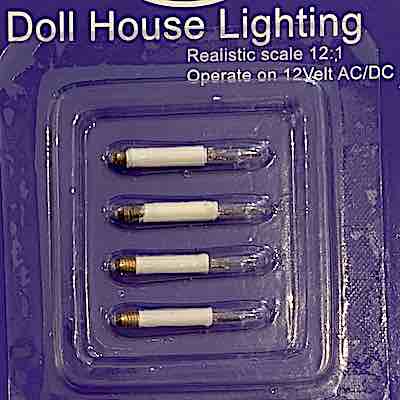 4 st Glödlampor lampett