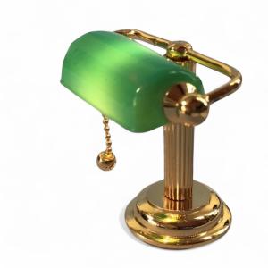 Bordslampa grön skärm EL