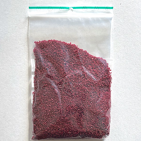 Dekor-sand Mörk-röd 125 g