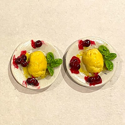 Dessert gammeldags glass 2 st