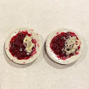 Dessert fruktkräm bärkräm 2 st