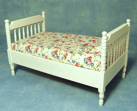 Enkelsäng säng vit m madrass