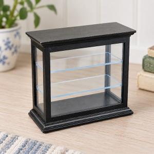 Butikshylla vitrin display svart
