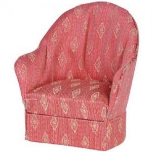 Fåtölj rosa röd