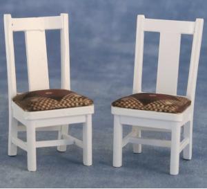 Matsalsstolar vita 2 st