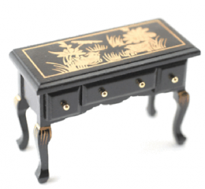 Hallbord sidobord svart m guld