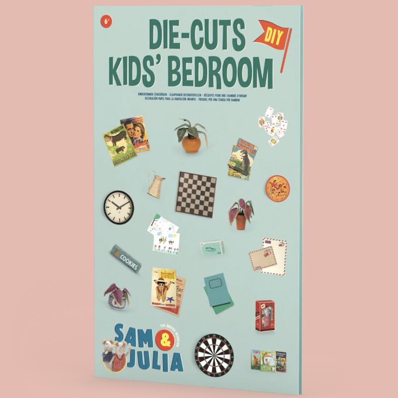 Die-cuts Kids bedroom barnrum "Sam och Julia" från SVT barnprogram