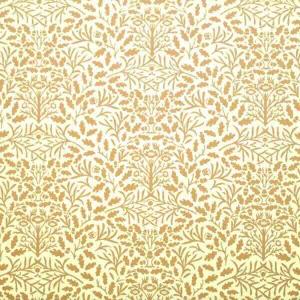 Tapet Acorns blad ekollon brun creme