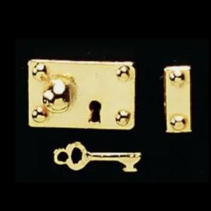 Dörrlås med knopp o nyckel