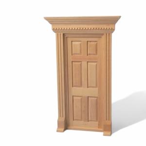 Dörr omålad för dockhus