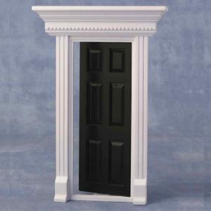 Dörr ytterdörr pampig svart