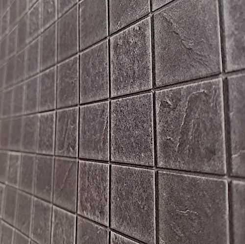 Golv embossed flagstone square grå klinker