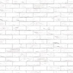 Tegelvägg white brick stretchers