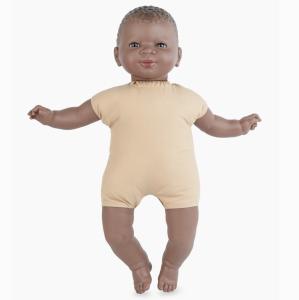 Docka flicka pojke mörk hy, 45 cm