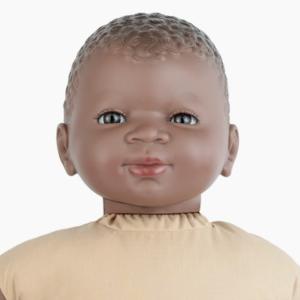 Docka flicka pojke mörk hy, 45 cm