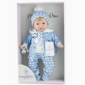 Docka Theo/Thea, ljust hår, 45 cm