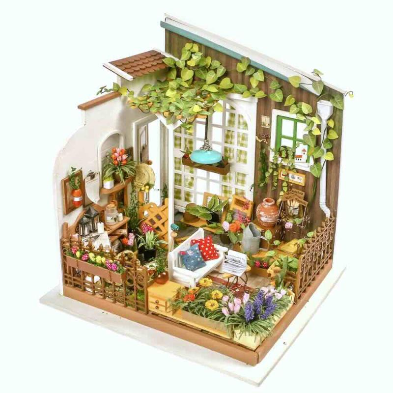 Millers terrass blombalkong, byggsats skala 1:24