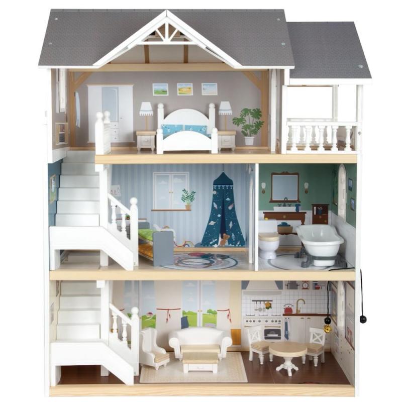 Dockhus med möbler, stort öppet