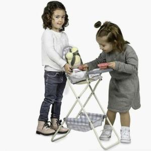 Dockstol hög stol grå ihopfällbar pingvin