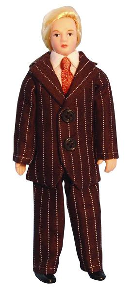 Herre pappa man i kostym