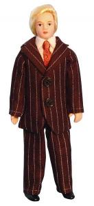 Herre pappa man i kostym