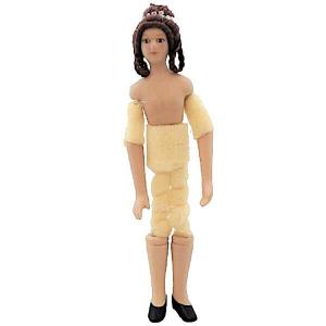 Dam fru mamma oklädd att göra kläder till