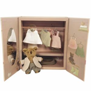 Nallebjörn med garderob & kläder