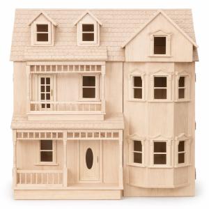 The Exmouth omålat dockhus dockskåp