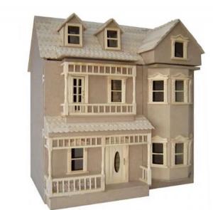 The Exmouth omålat dockhus dockskåp