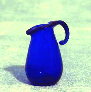 Kanna glas karaff blå