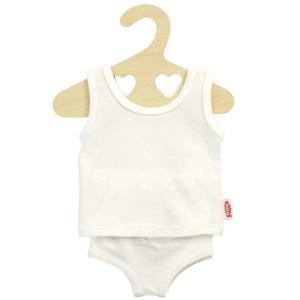 Dockkläder underkläder vita stl 35-45 cm