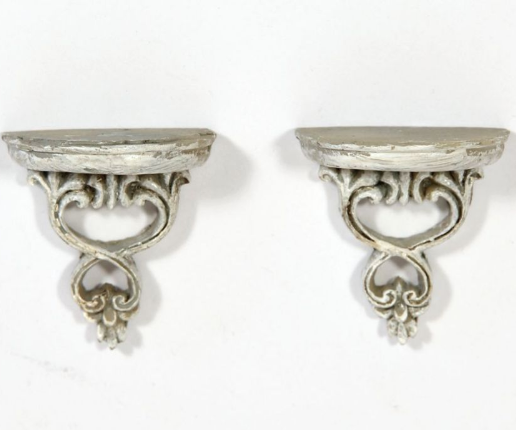 2 st Vägghyllor hylla corbel/marmor