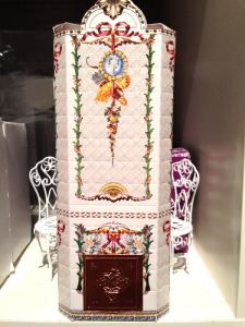 Kakelugn royal, byggsats stansad kartong