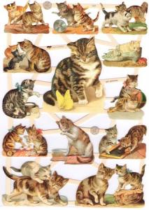 Bokmärken katter retro 20