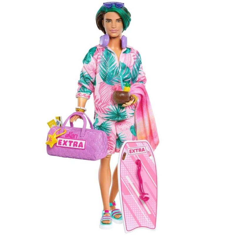 Barbie Ken Extra Fly, Ken Travel Doll with tropical outfit NIB