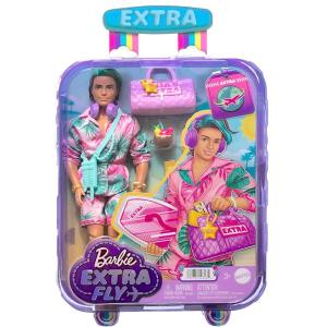 Barbie Ken Extra Fly, Ken Travel Doll with tropical outfit NIB
