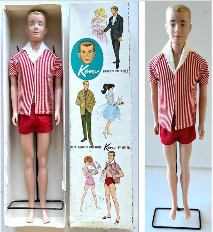 #750 SL Ken blond fr 1963 med ask (a)