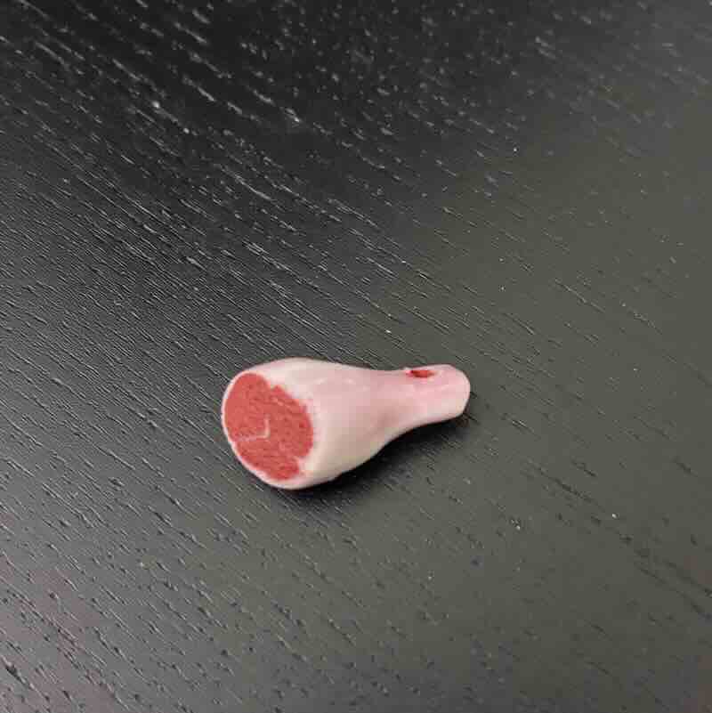 Köttbit lamm att hänga