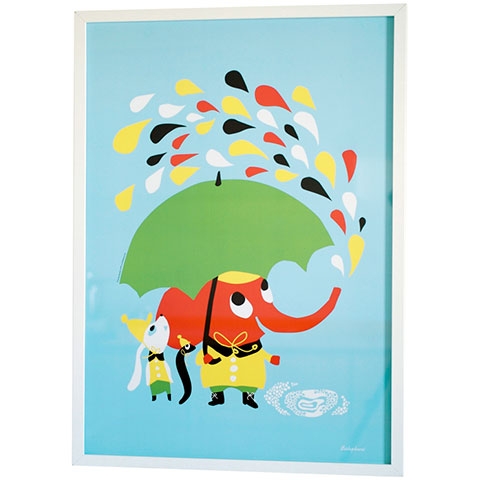 Print Rain Littlephant 50x70cm