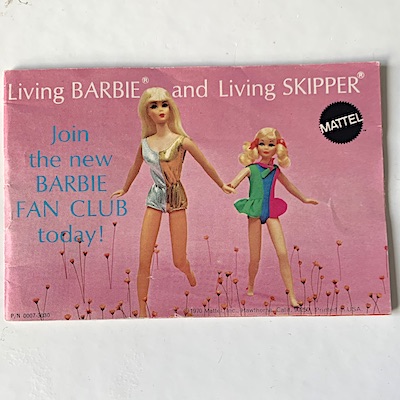 Living Barbie and living Skipper booklet a fr 1970