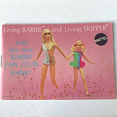 Living Barbie and living Skipper booklet c fr 1970