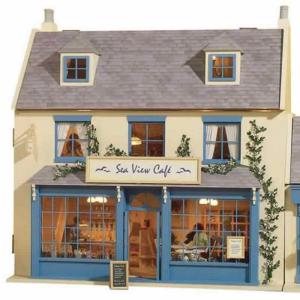 Magpies kit dockhus omålat butik & bostad