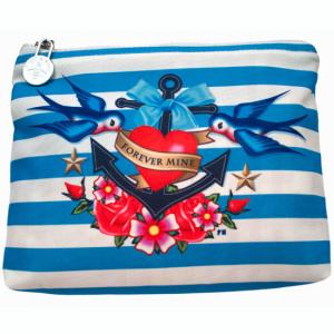 Väska neccessär, fåglar tatuering Forever