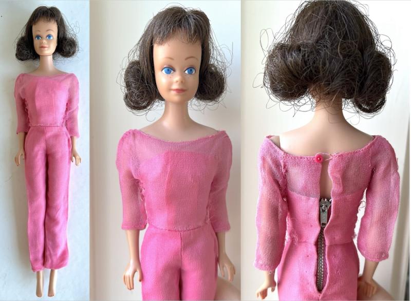 Midge #860 brunett i byxdress #1632 Invitation to Tea fr 1965