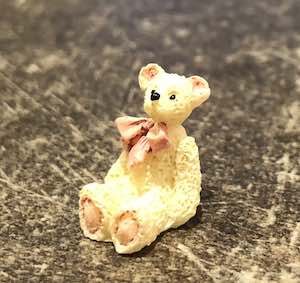 Mininalle nalle vit creme 1 cm