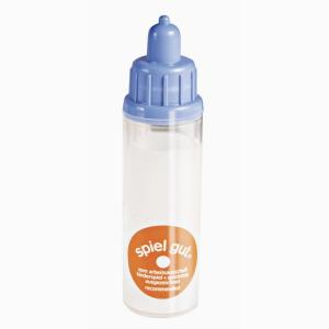 Nappflaska med "mjölk" för dockan