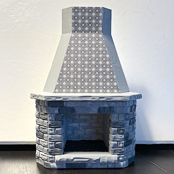 Eldstad öppen spis hörnspis