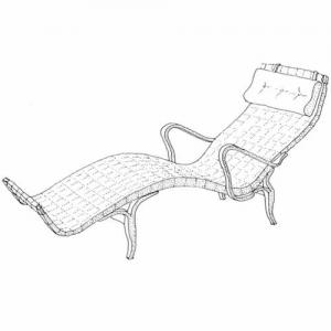 1 st Pernilla stol Bruno Mathson, byggsats i skala 1:12