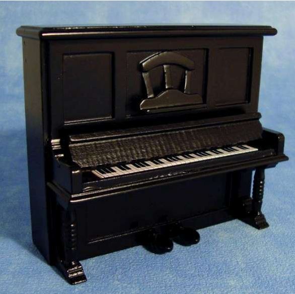 Piano i svart