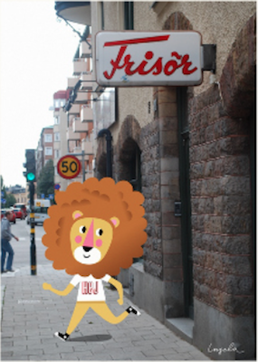 Affisch FRISÖR 30x40